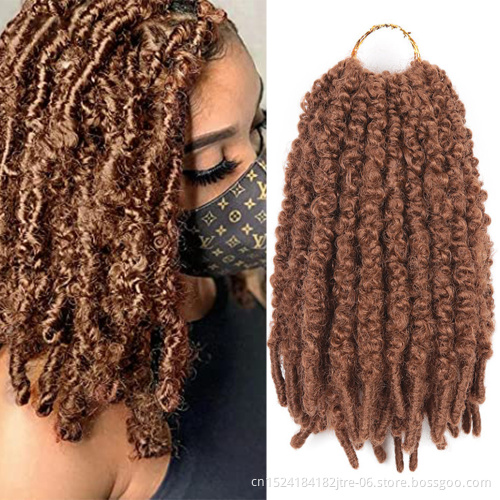 Japanese kaneka fiber locs crochet hair 12" distressed faux locs crochet, short faux locs distress crochet hair